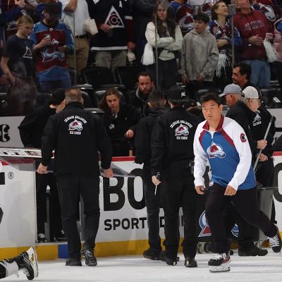 Avalanche fans shatter glass behind Kings bench after save on penalty shot, causing lengthy delay before Avs win in OT