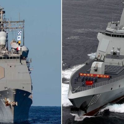 US vs. Chinese cruisers: China is building its top surface warship at breakneck speed, and it’s a match for its US rival