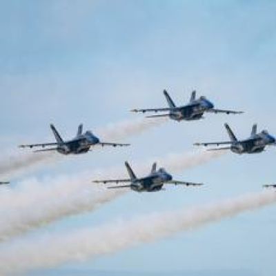U.S. Navy Blue Angels touch down in Beaufort ahead of air show