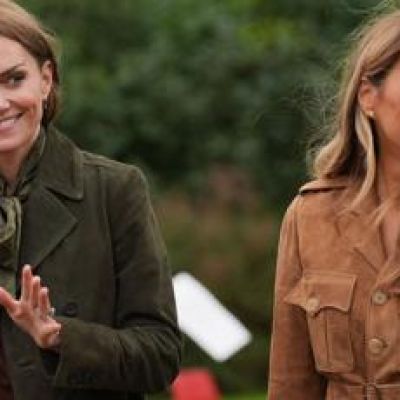 Sarah Laing: A smiling Kate Middleton and Melania Trump wear coordinated outfits during Windsor outing