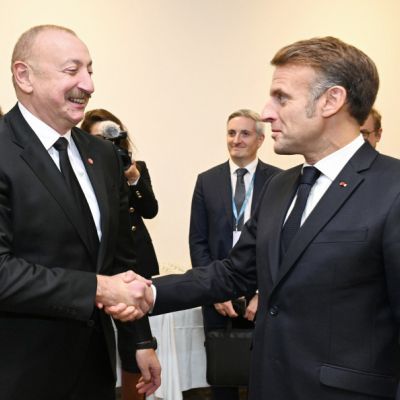President of Azerbaijan Ilham Aliyev met with French President in Copenhagen