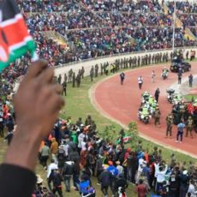 Heavy security after deadly violence in Kenya, as thousands mourn former Prime Minister Raila Odinga