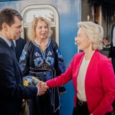 A top EU official pledges military support for Ukraine’s sovereignty against Russia’s invasion