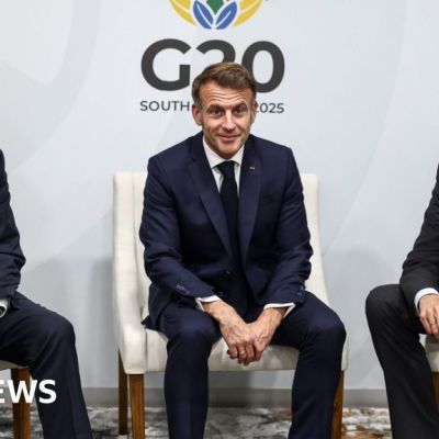 Ukraine allies discuss White House peace plan at G20