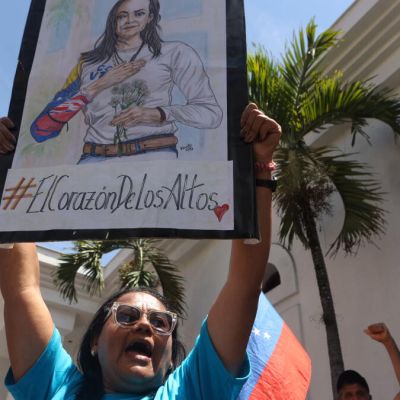 Venezuelans demand opposition leader Machado’s return and elections