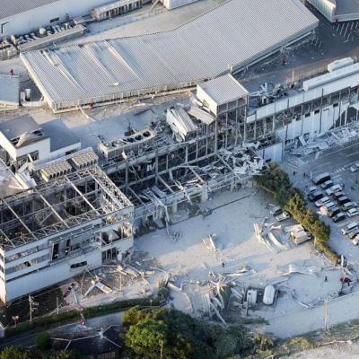 7.1 magnitude quake shakes Japan. People are missing after a shopping center collapses