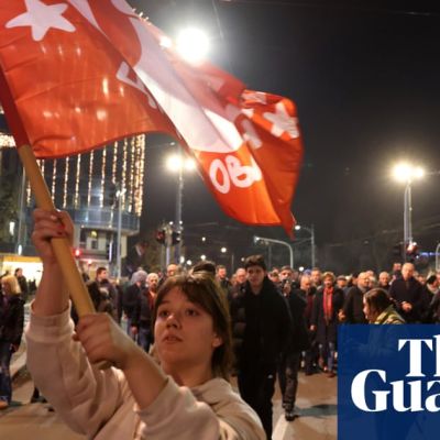 Serbian police detain 38 people protesting over ‘unfair’ election