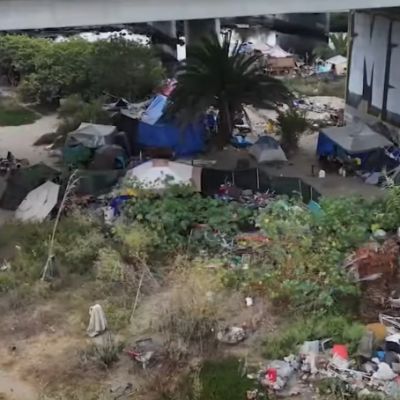 Former mayor shines light on growing homeless camp along San Diego River