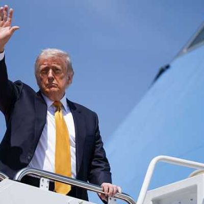 Trump lands in Beijing for high stakes talks with Xi on Iran War, trade and Taiwan