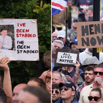 UK government condemns violence at protest over teen’s stabbing death