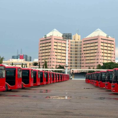 FG unveils 100 electric buses for civil servants