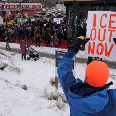 Tens of thousands protest in Minneapolis over fatal ICE shooting