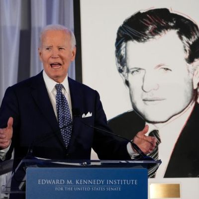 Biden decries ‘dark days’ under Trump and urges Americans to remain positive