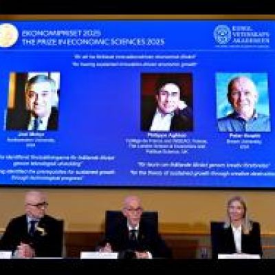 Three researchers nab Nobel economics prize for explaining ‘creative destruction’