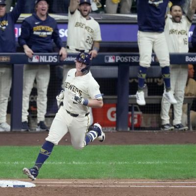 Midseason pick-up Andrew Vaughn comes through again for the NLCS-bound Milwaukee Brewers