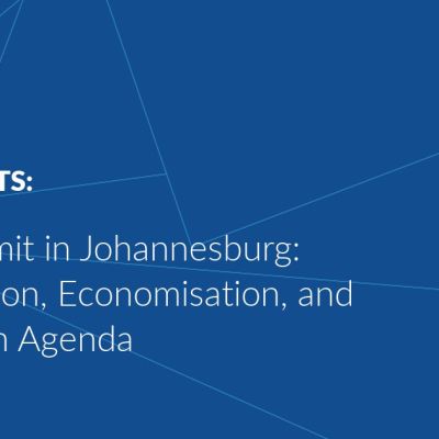 G20 Summit in Johannesburg: Routinisation, Economisation, and the African Agenda