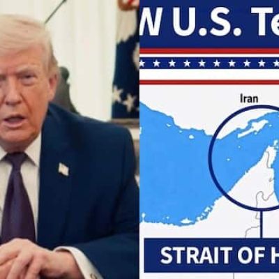 Trump Shares Map Calling Strait Of Hormuz 'New US Territory'; Iran Hits Back