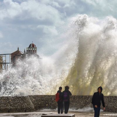 Brits hit by 70mph gales with key bridge closed after Met Office yellow warning