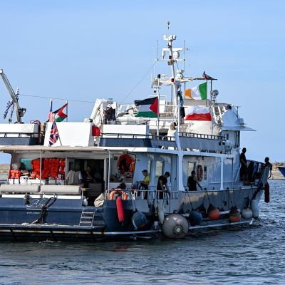 Greta Thunberg’s Gaza-bound aid flotilla hit by drone attack, activists say