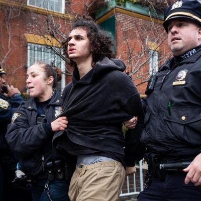 Terrorism charges after bomb thrown at NY protesters