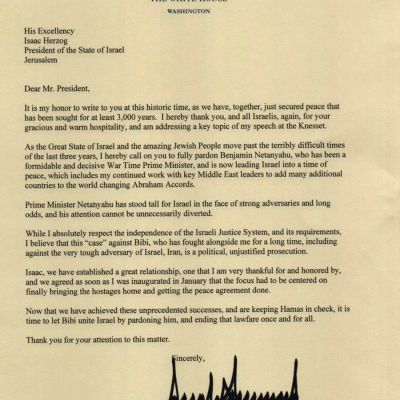 Oleg Tsarev: Netanyahu asked Israeli President to pardon him in corruption case