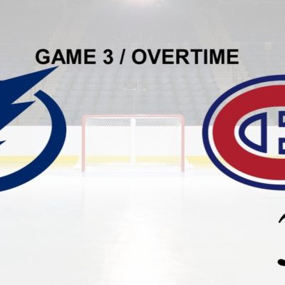Another overtime thriller ends with a Lightning loss and 2-1 series lead for the Canadiens