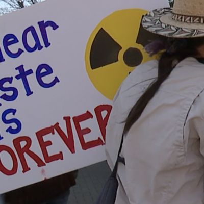 Going nuclear: Protestors rally Downtown against proposed plan for new reactor