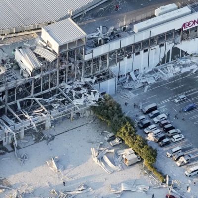 Powerful Japan earthquake injures dozens, disrupts trains and airport