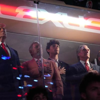 Watch: Trump Creates Some History at the Knicks Game