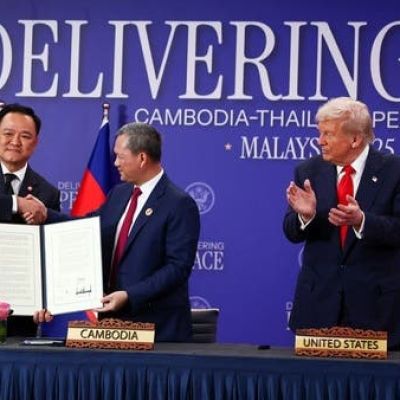 Thai, Cambodia leaders sign expanded ceasefire deal with Trump present