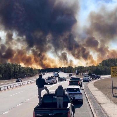 Brush fire on Long Island that has scorched 400 acres is 60% contained