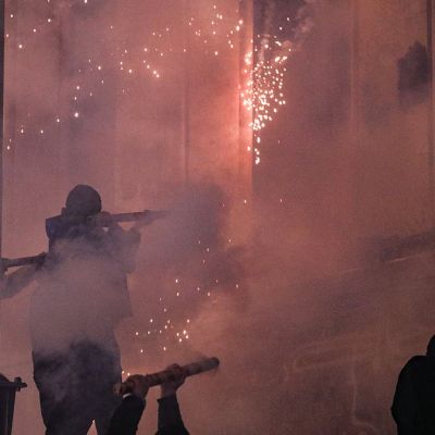 Forty-plus people in hospital as Georgia police and protestors clash