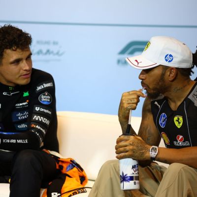 Watch: Lando Norris and Lewis Hamilton collide during the F1 Chinese GP practice session