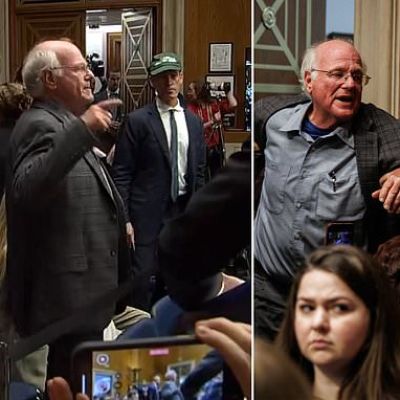 Moment Ben & Jerry’s co-founder dragged out of RFK Jr. hearing