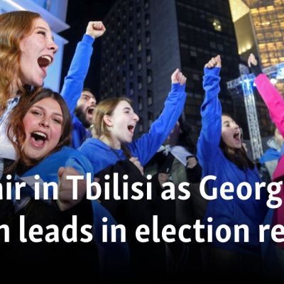Despair in Tbilisi as Georgian Dream leads in election results