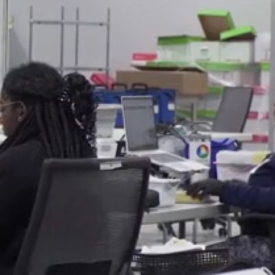 Key county in swing state of Georgia counting ballots ahead of Election Day