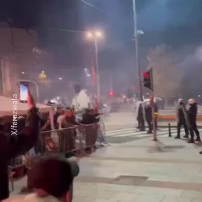Meanwhile, mass protests erupted in Belgrade