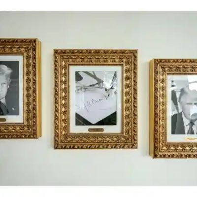 World News | Trump Swaps Biden Portrait with Autopen Image in Presidential Walk of Fame | LatestLY