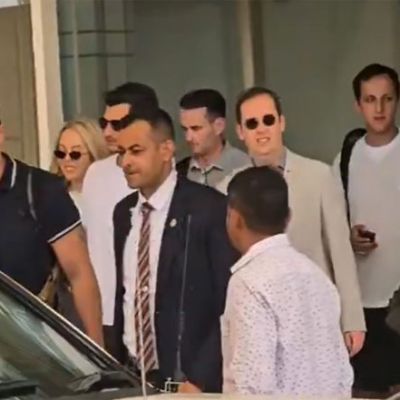 Entertainment News | Tiffany Trump Arrives in Jaisalmer with Husband Michael Boulos, Receives Warm Welcome