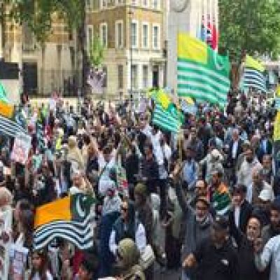 Thousands of British Kashmiris protest outside UK Parliament over crackdown in PoJK by Pakistani forces