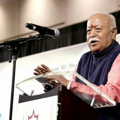 World News | RSS Chief Mohan Bhagwat in London After the US and Canada as Part of His Centenary Outreach Tour