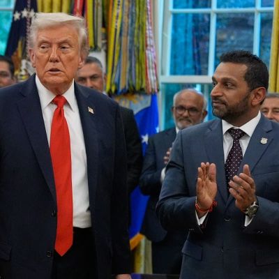 Donald Trump reacts to the announcement that he is requesting $230 million from the Justice Department for his investigations