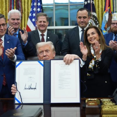 Trump attacks Democrats, filibuster while ending shutdown