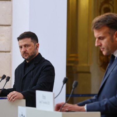 Live: Zelensky meets Macron in Paris to boost European support amid peace talks