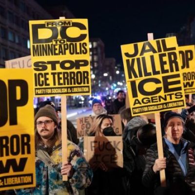 Hundreds protest fatal shooting by ICE officer in Minneapolis