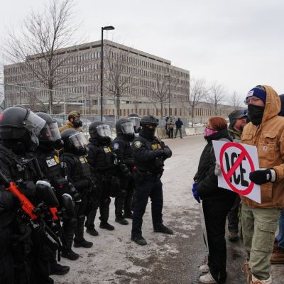 Minnesota ICE protests continue as Trump threatens military action: Live