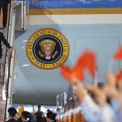 Trump arrives in China for high-stakes visit