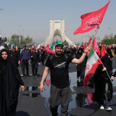 Mourners greet Khamenei funeral procession in Iraq as US, Iran trade strikes