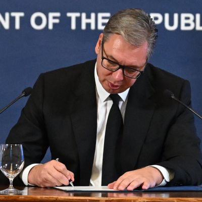 Serbia’s President Vucic resigns to run for prime minister in October elections