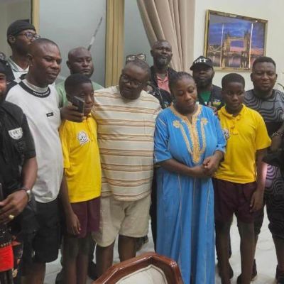 Adelabu family speaks as kidnapper falls from roof during rescue operation + Video, photo
